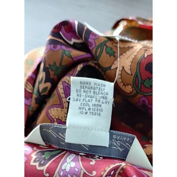 Intimates Lane Bryant 100% Silk Size 26/28 4X Pajama Top Paisley Boho Womens - Picture 4 of 7